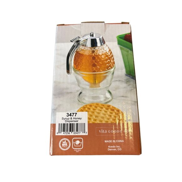 Vita Syrup and Honey Dispenser Includes Dispenser and Base - Picture 1 of 4